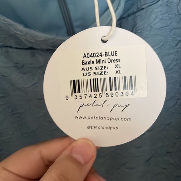 NWT Petal + Pup BAXIE MINI DRESS - BLUE - Picture 11 of 12